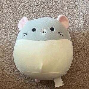 Squishmallows Gray and Cream Mouse Plush